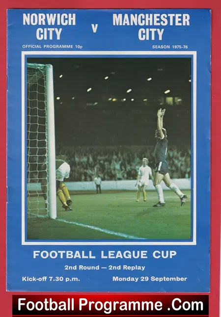 Norwich City v Manchester City 1975 – FA Cup Second Replay
