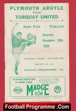 Plymouth Argyle v Torquay United 1956 – 1950s