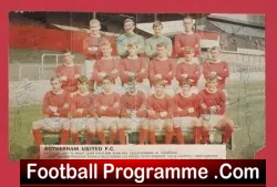 Rotherham United Football Club 1967 - Multi Autographed SIGNED - football programme