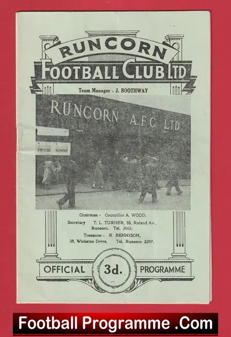 Runcorn v Mossley 1948 – Cheshire County League