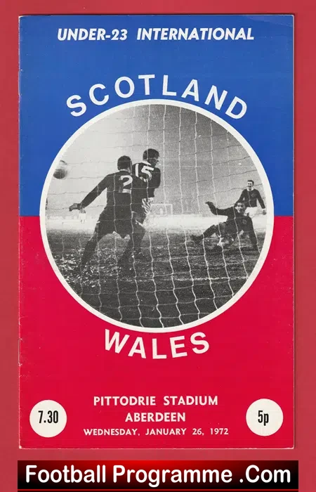 Scotland v Wales 1972 – U23 Football Match at Aberdeen