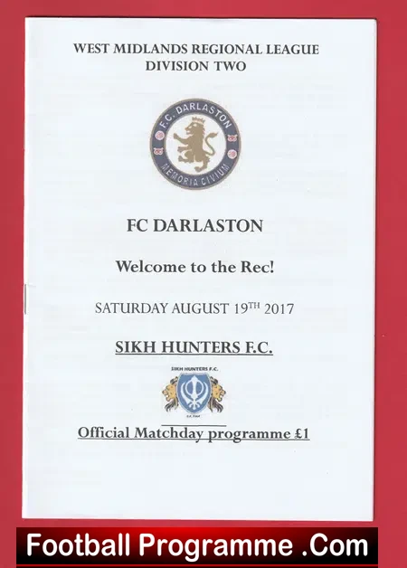 Sikh Hunters v Darlaston Town 2017 – First at Rec – 1st Game