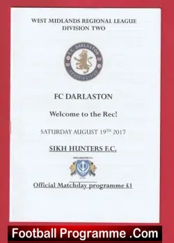 Sikh Hunters v Darlaston Town 2017 – First at Rec – 1st Game