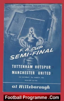 Tottenham Hotspur v Manchester United 1962 – FA Cup Semi Final