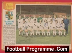 Tranmere Rovers Football Club Multi Autographed Signed Pic 1970