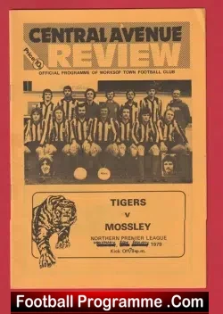 Worksop Town v Mossley 1979