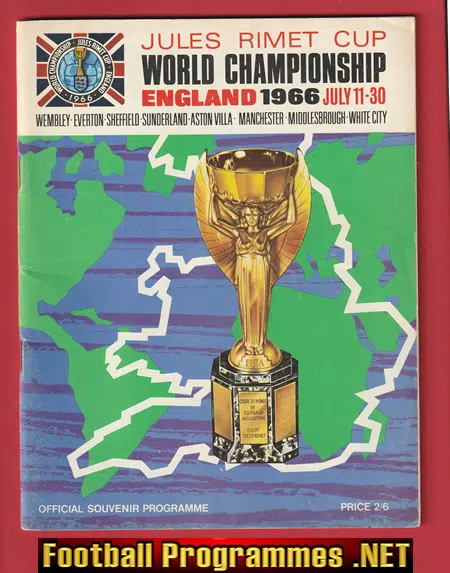 England World Cup Tournamant Brochure Programme 1966