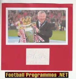 Manchester United Alex Ferguson The Boss - SIGNED Autograph