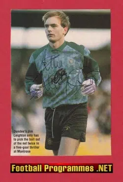 Manchester United Jim Leighton Autograph Picture Man Utd Goalie