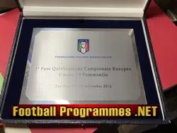 Wales Ladies Womens Football Team U19 Welsh FA Original Plaque 2014