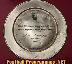 Wales Ladies Womens Football Team Welsh U17 Original Trophy Plate 2018