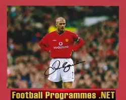 Manchester United David Beckham Autograph Signed Man United