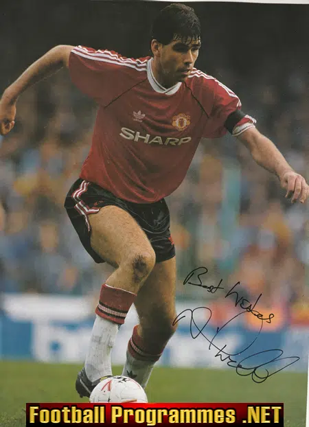 Manchester United Neil Webb Autograph Signed Man Utd
