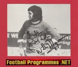 Manchester United Willie Morgan Autograph Signed Man Utd 70s