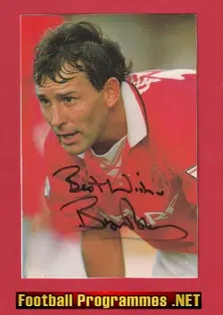Manchester United Bryan Robson Autograph Signed Man Utd 90s
