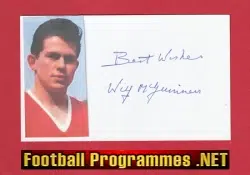 Manchester United Wilf McGuinness Autograph Signed Man Utd 60s