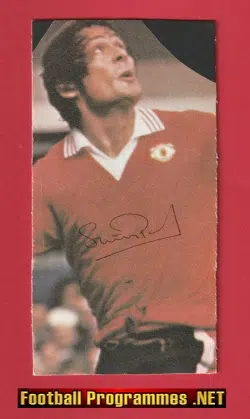 Manchester United Stuart Pearson Autograph Signed Man Utd 80s