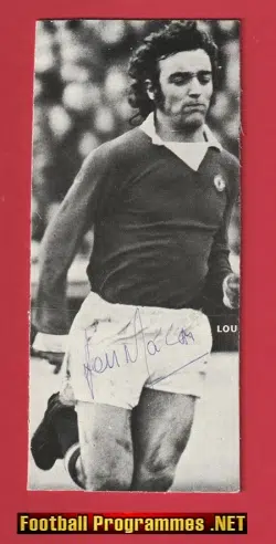 Manchester United Lou Macari Autograph Signed Man Utd 70s