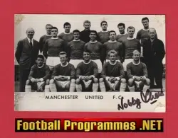 Manchester United Nobby Stiles Autograph Signed Man Utd 60's