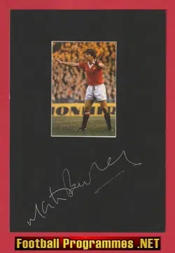 Manchester United Martin Buchan Autograph Signed Man Utd 80's