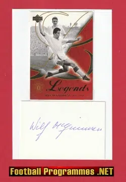 Manchester United Wilf McGuinness Autograph Signed Man Utd 60's