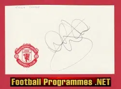 Manchester United Tony Coton Autograph Signed Man Utd Goalie 96