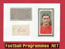 Manchester United George Mutch Autograph Signed Man Utd 1930s