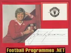 Manchester United Gordon McQueen Autograph Signed Man Utd 1980's