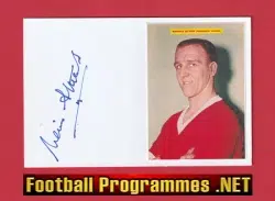 Manchester United Maurice Setters Autograph Signed Man Utd 1960s