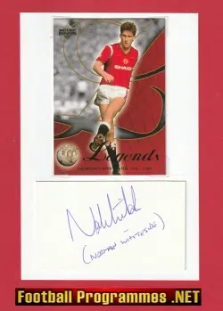 Manchester United Norman Whiteside Autograph Signed Man Utd 80's
