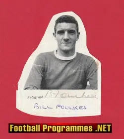 Manchester United Bill Foulkes Autograph Signed Man Utd 1960's