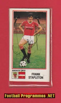 Manchester United Frank Stapleton Autograph Signed Man Utd 80s