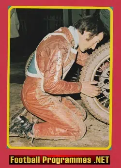 Halifax Speedway Eric Boocock SIGNED Picture 1970s