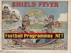 Otago v Southland Shield 1950 – New Zealand Rugby Programme