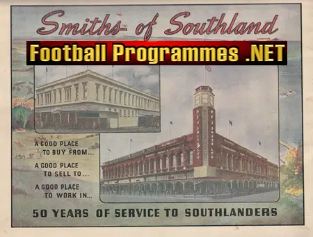 Otago v Southland Shield 1950 - New Zealand Rugby Programme