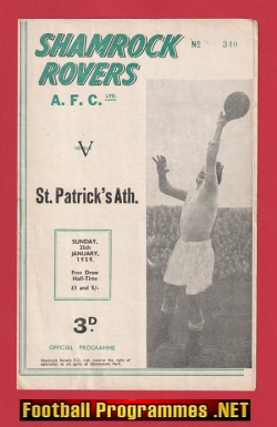 Shamrock Rovers v St Patricks Athletic 1959 – Ireland Irish Eire