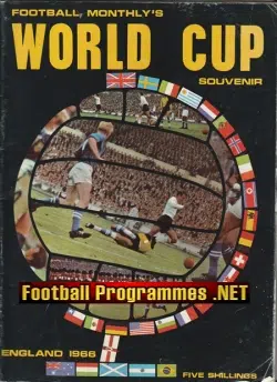 England 1966 World Cup Football Monthly Magazine Souvenir 66
