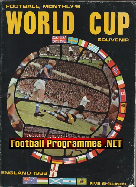 England 1966 World Cup Football Monthly Magazine Souvenir 66