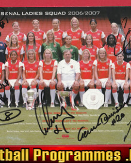 Arsenal Ladies Football Team Multi Autographed Signed Team Pic Womens