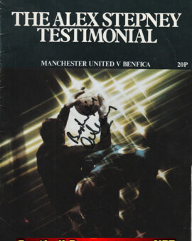 Alex Stepney Testimonial Benefit Match Manchester United SIGNED