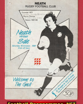Neath Rugby v Sale 1987 – Multi Signed Autographed