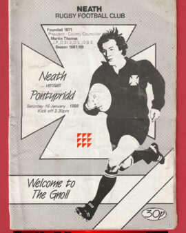 Neath Rugby v Pontypridd 1988 – Multi Signed Autographed
