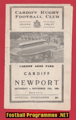 Cardiff Rugby v Newport 1956 – 1950s