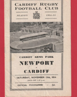 Cardiff Rugby v Newport 1954 – 1950’s