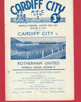 Cardiff City v Rotherham United 1951 – 1950s