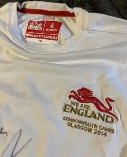 England Commonwealth Games Glasgow Multi Signed T Shirt 2014