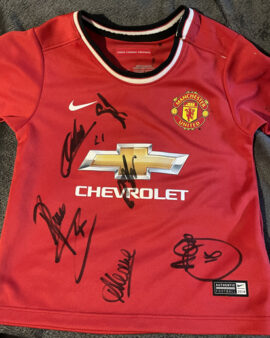 Manchester United Multi Signed Football Shirt 2014 – Plus Ryan Giggs
