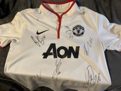 Manchester United Multi Signed Football Shirt 2010 Rooney Giggs