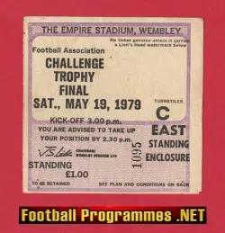 Kettering Town v Stafford Rangers 1979 - Trophy Cup Final Ticket