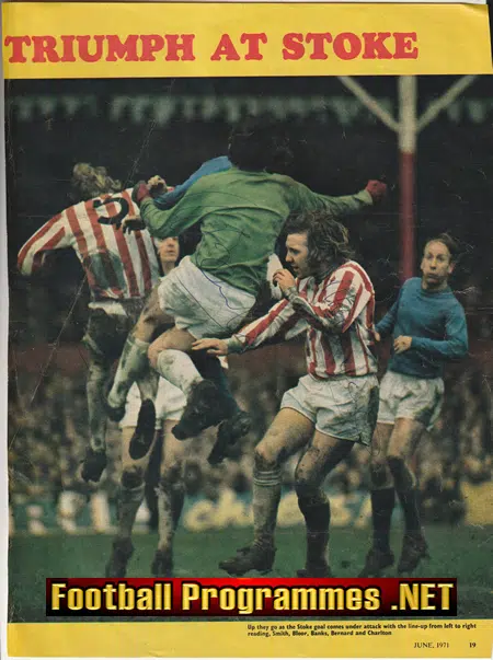 Stoke City Football Club Gordon Banks + Signed Autographed 1966